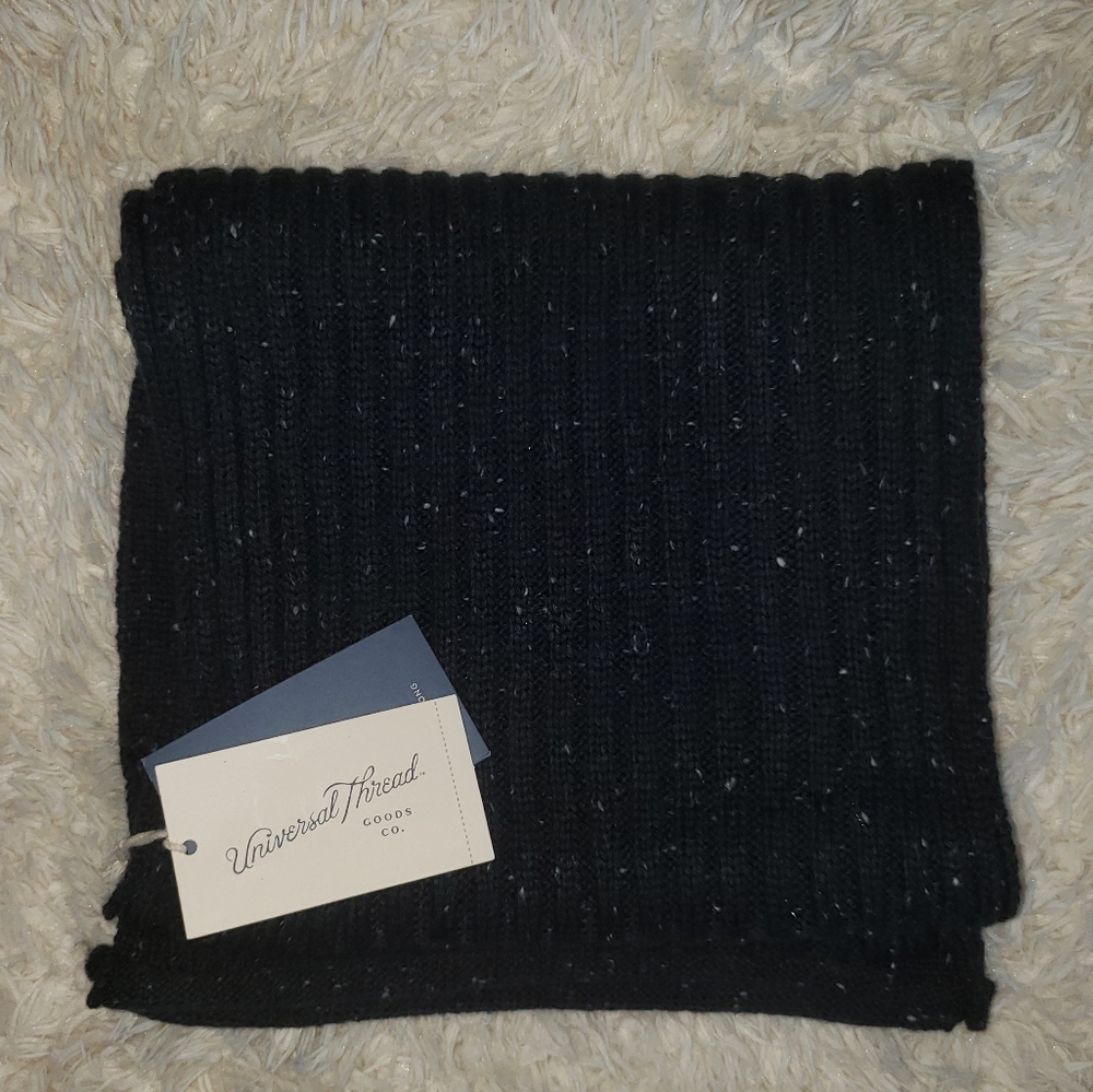 Universal Thread Goods Co Oblong Black Scarf